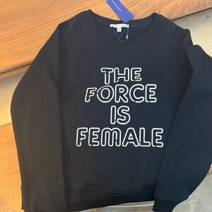 Rebecca Minkoff Black 'The Force is Female' Sweatshirt